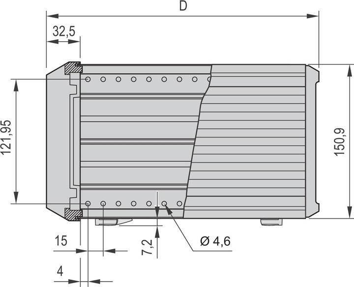 Actual product image Schroff Complete enclosure, EMC shielded - PROPAC PRO GEH.3HE 84TE 446T