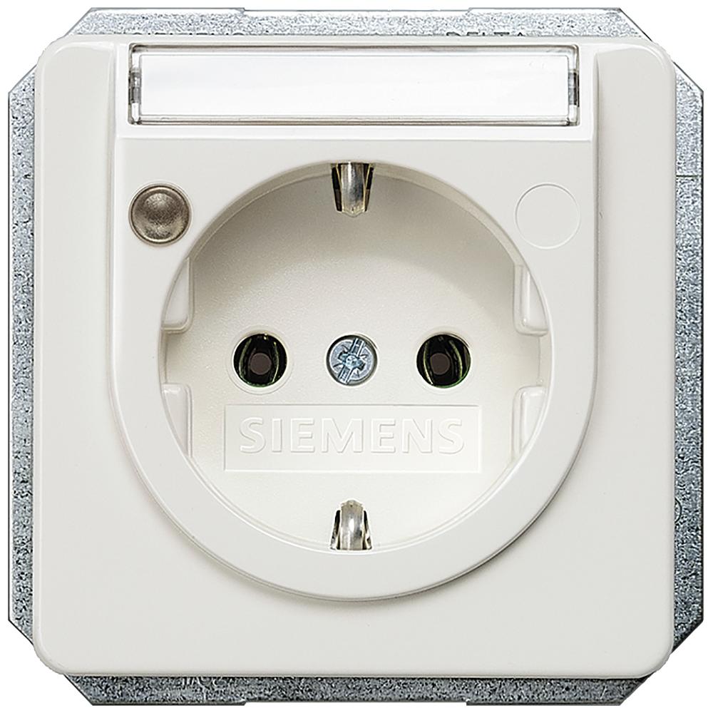 Siemens, Steckdose, Steckdose 1f ti-ws glz DELTAprofil UP 5UB1472