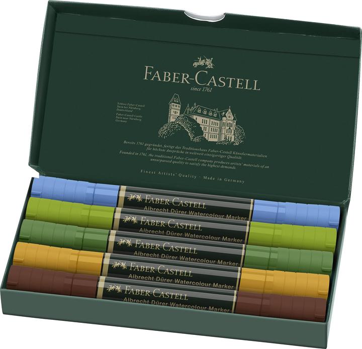 Actual product image Faber-Castell Watercolor marker Albrecht Dürer 5s Etiu, Plein Air (5x)