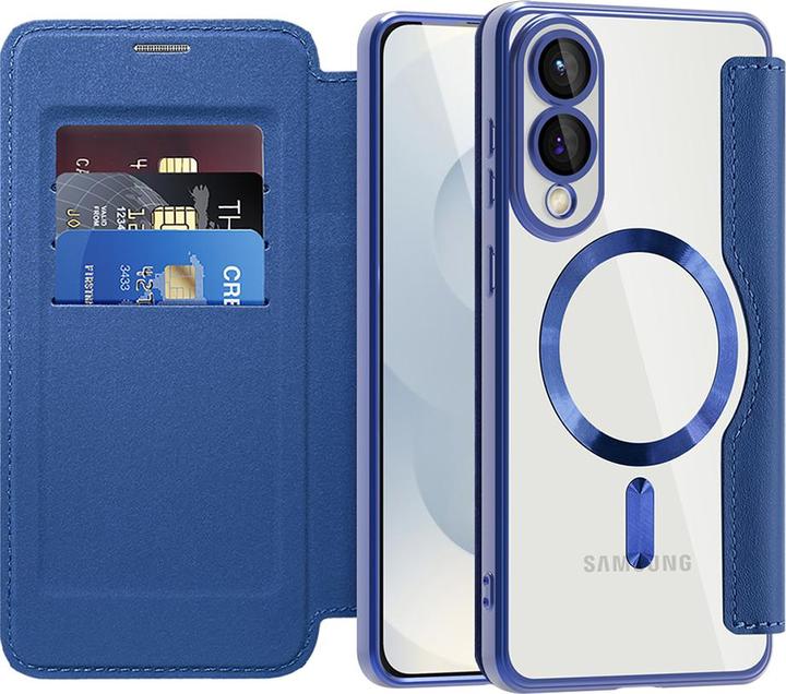 Image du produit Techsuit - SmartMag Book Case - Samsung Galaxy S25 Edge - Blue (Samsung Galaxy S25 Edge)