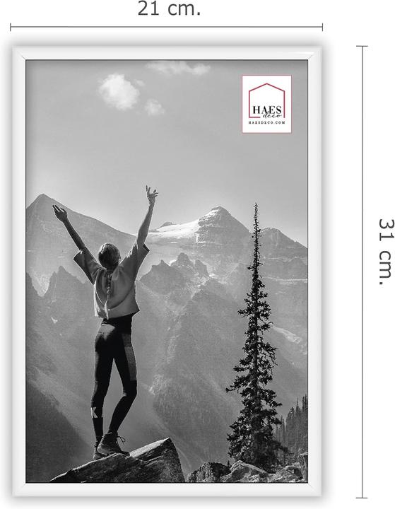 Haes Deco Deco Kunststoff-Fotorahmen EF4W Easy Frame Weiss 20x30 cm