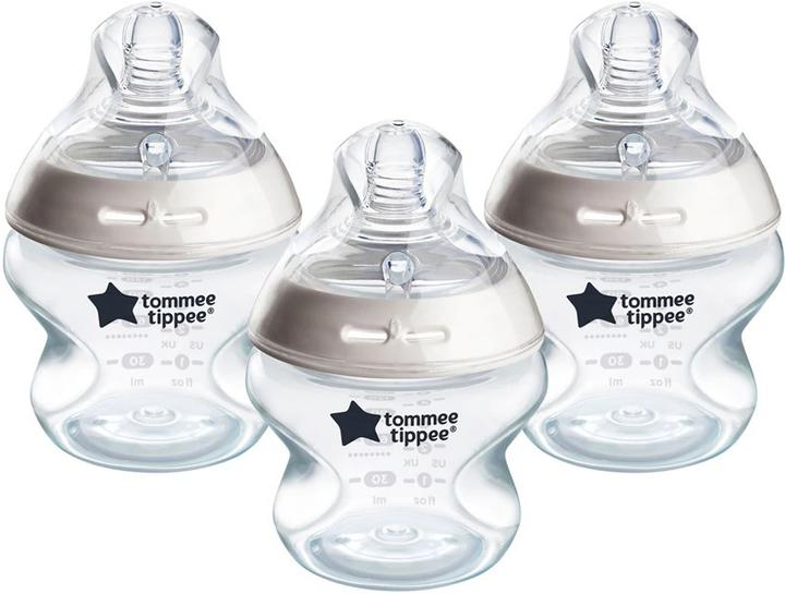 Tommee Tippee TOMMEE TIPPE feeding bottle CLOSER TO NATURE, 150 ml, 3 vnt., 422718 (150 ml)