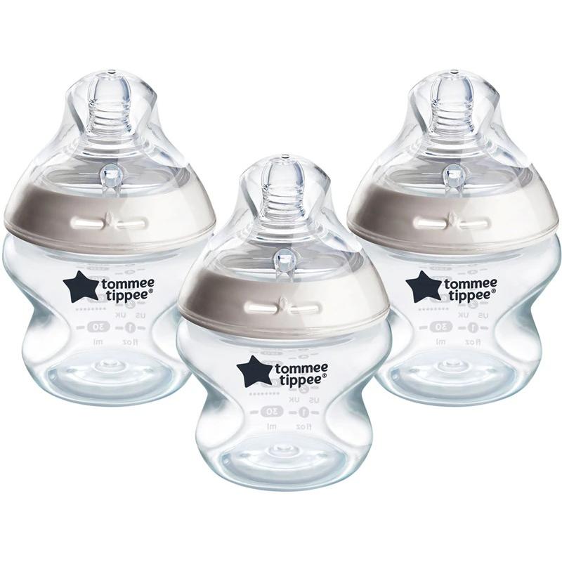 Tommee Tippee TOMMEE TIPPE feeding bottle CLOSER TO NATURE, 150 ml, 3 vnt., 422718 (150 ml) (422718TT)