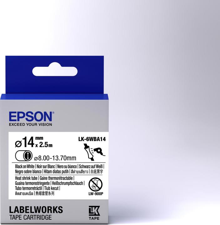 Actual product image Epson LABEL CASSETTE LK-6WBA14 (1x)