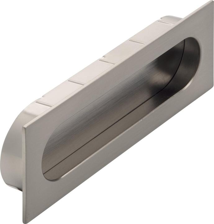 Produktbild Siro Muschelgriff Azan Breite 125 mm, Einlassmass 121 x 39 mm, ZN Edelstahl Effekt