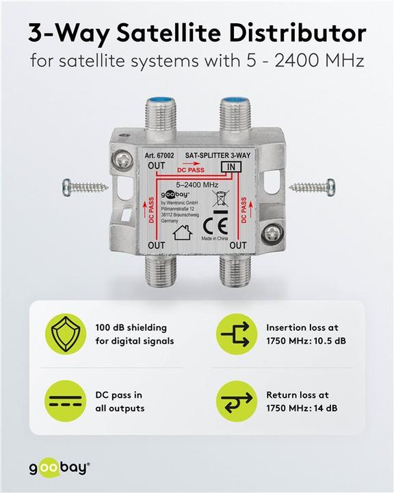 Produktbild Goobay 67002 (Verteiler)