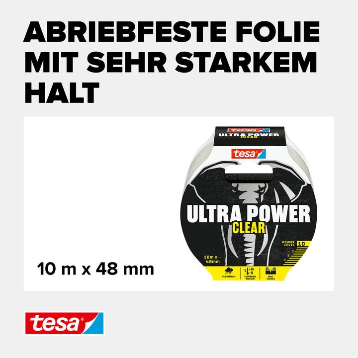 Produktbild tesa ULTRA POWER CLEAR Reparaturband (48 mm)