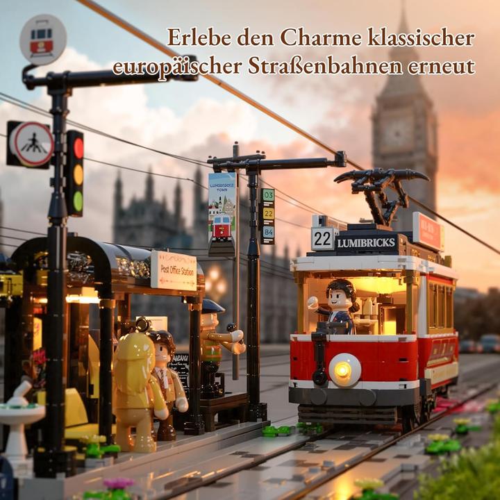 Image du produit Lumibricks Historische Strassenbahn mit Station