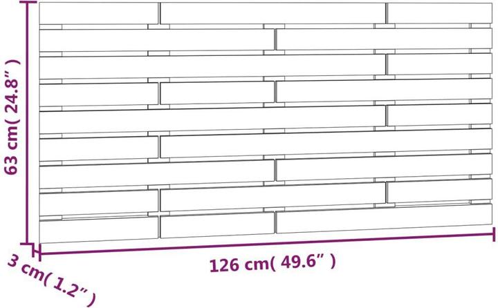 Produktbild VidaXL Oksiutka (126 x 3 x 63 cm)