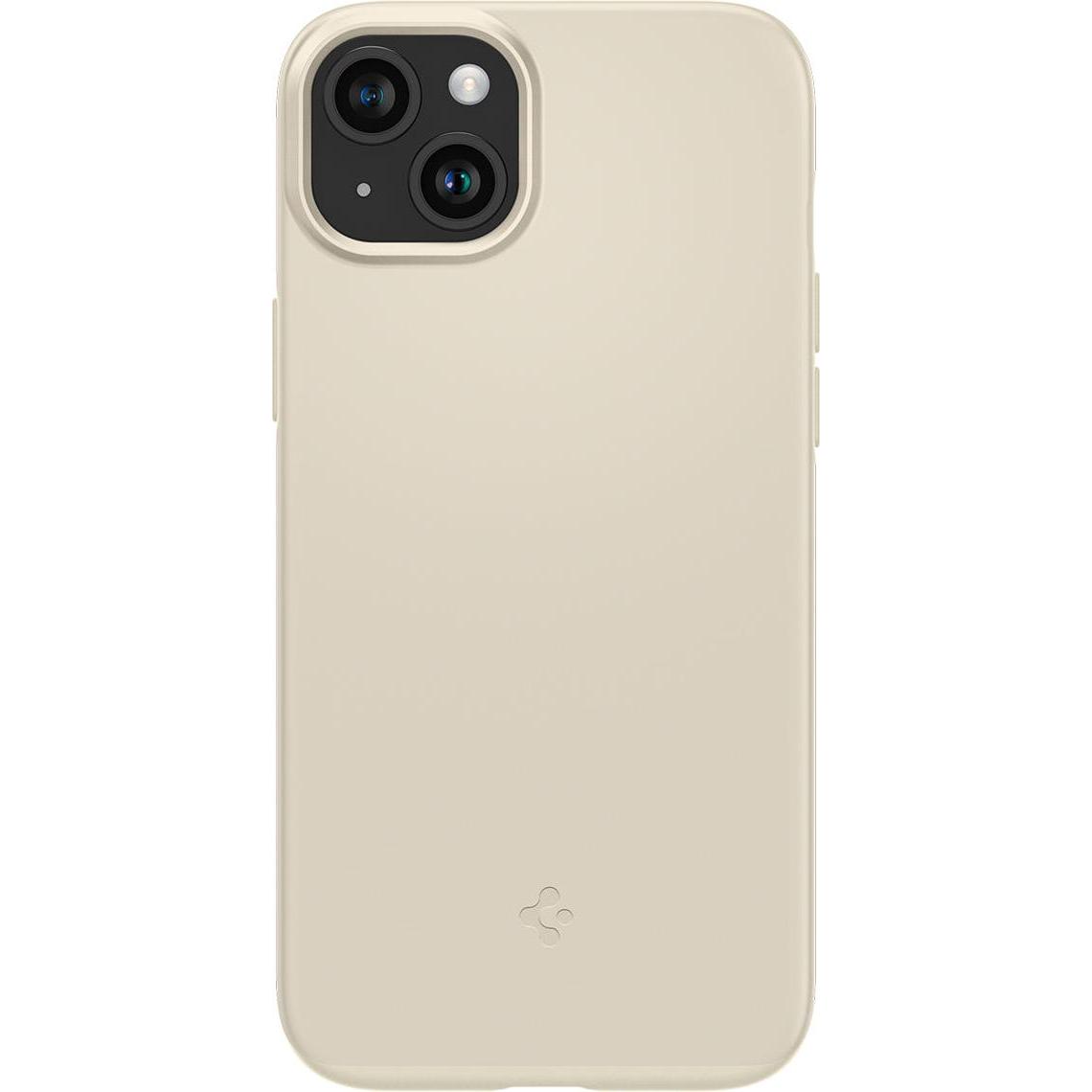 Spigen Thin Fit for iPhone 15 Plus Sand Beige (Apple iPhone 15 Plus), Smartphone Hülle, Beige