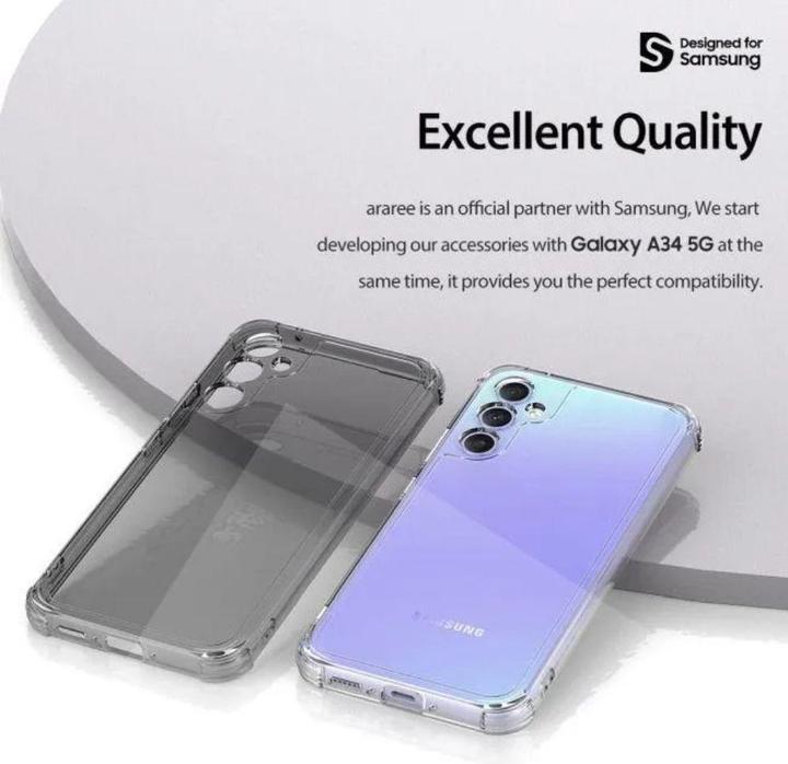Actual product image Araree Flexield Made in Korea Series (Samsung Galaxy A34 5G)