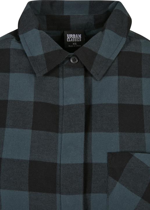 Actual product image Urban Classics Ladies Oversized Check Flannel Shirt Dress (XS)