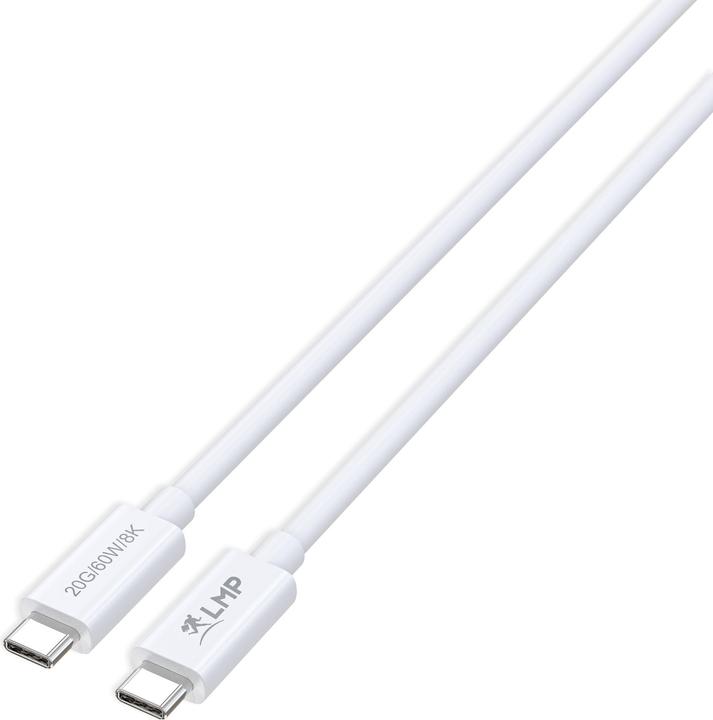 Actual product image LMP USB-C Lade- und Datenkabel - USB-C zu USB-C (3 m, USB 4.0, 60 W)