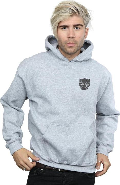 Produktbild Black Panther Schwarz auf Schwarz Brust drucken Hoodie (L)