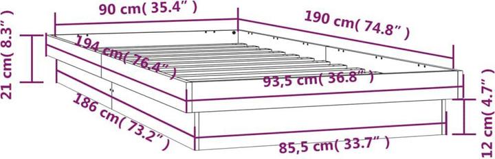 Produktbild vidaXL Klea (90 x 190 cm)