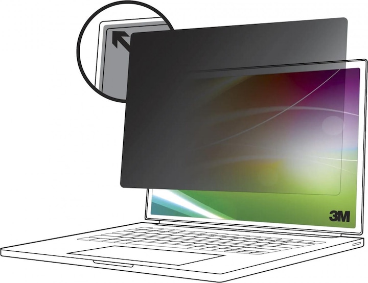 Actual product image 3M Bright Screen Privacy Filter for Apple MacBook Air 13 M2 16:10 BPNAP006 (13.60", 16 : 10)