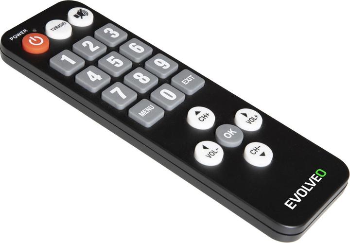 Actual product image Evolveo EasyPhone ALPHA T2 Cable, Terrestrial Full HD Black (DVB-T2)