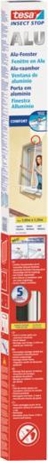 Actual product image tesa Insect screen Alu COMFORT for windows, with aluminium frame, without drilling (140 x 150 cm)
