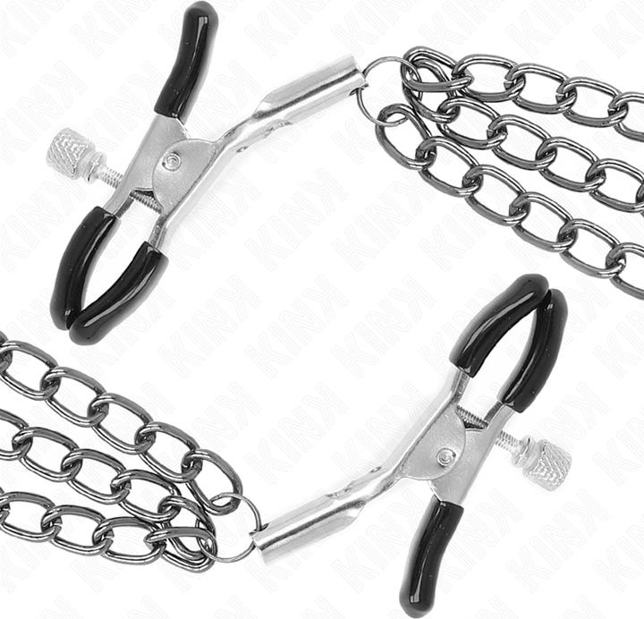 Produktbild Kink NIPPELKLEMMEN MIT 3 KETTEN SCHWARZ 20/23/28 CM