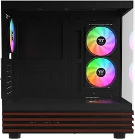 Actual product image Thermaltake View 270 Plus WS ARGB (schwarz/holz, Tempered Glass x 2, Holz-Struktur) (mATX, Mini-ITX, ATX, E-ATX)