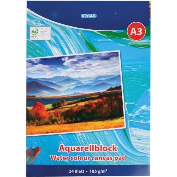 Stylex, Heft + Block, Aquarellblock (A3, Harter Einband)