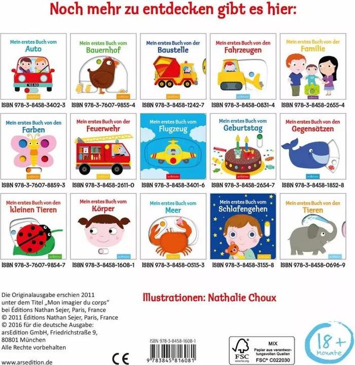 Immagine prodotto Mein erstes Buch vom Körper (Tedesco)