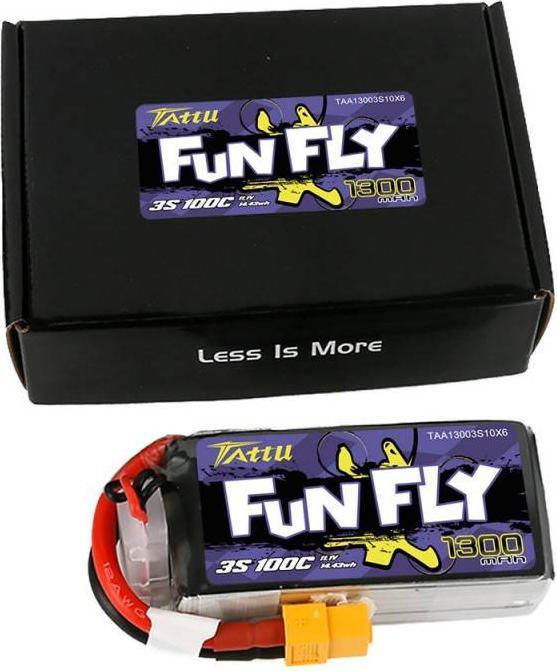 Produktbild Tattu Akumulator Funfly 1300mAh 11,1V 100C 3S1P (11.10 V, 1300 mAh)
