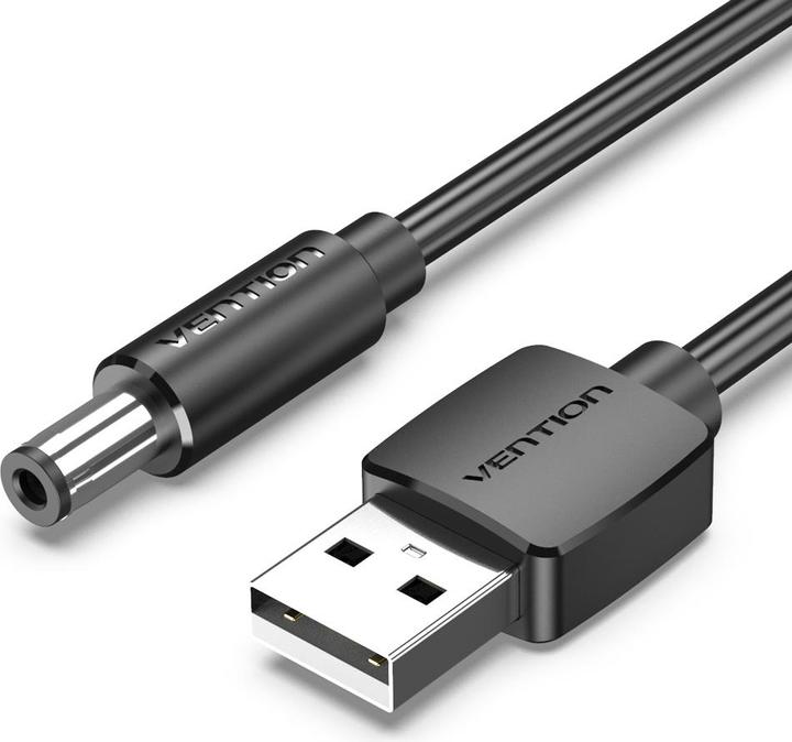Image du produit Vention Câble d'alimentation USB vers DC 5.5mm 1m CEYBF (black) (1 m)