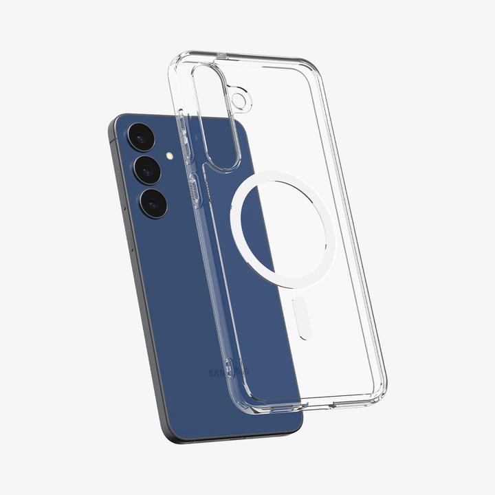 Actual product image Spigen - Ultra Hybrid MagSafe - Samsung Galaxy S25 FE - Clear / White (Samsung Galaxy S25 FE)