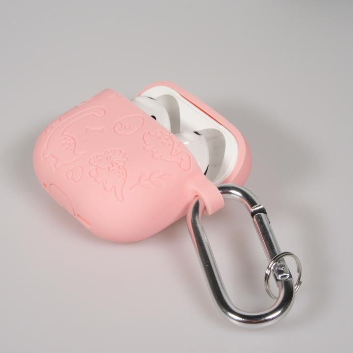 Actual product image PhoneLook Hülle Gravierte Silikon-Dinosaurier und Blumen (Headphone sleeve)