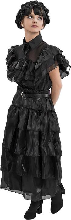 Immagine prodotto Chaks Abito da ballo nero Mercoledì, ragazza (134, 140)