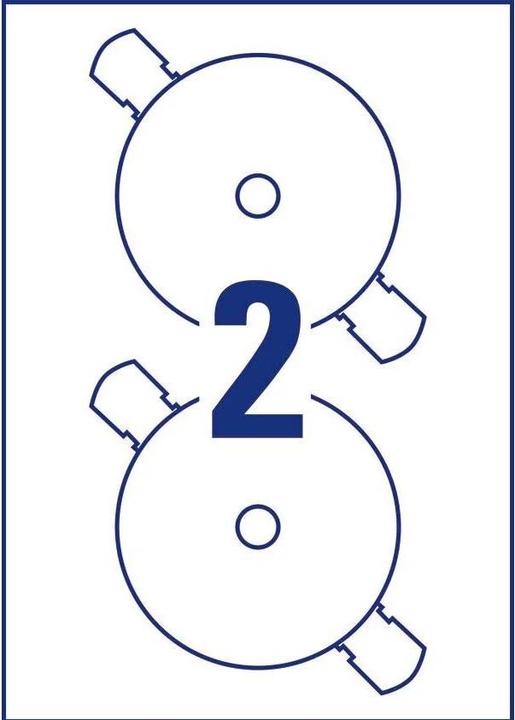 Produktbild Avery CD-Etiketten SuperSize