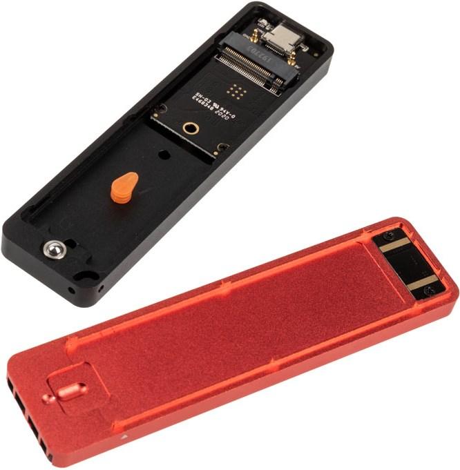 Produktbild Akasa Vegas SSD Mate, M.2 SATA/NVMe SSD to USB3.2 Gen2 (M.2)