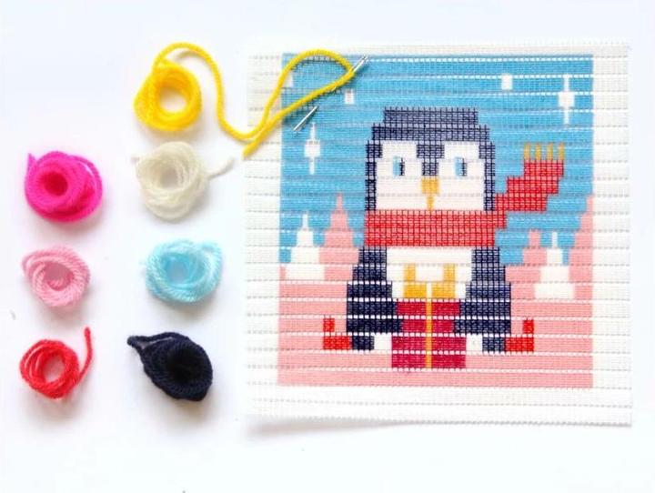 Actual product image Sozo Penguin picture frame kit
