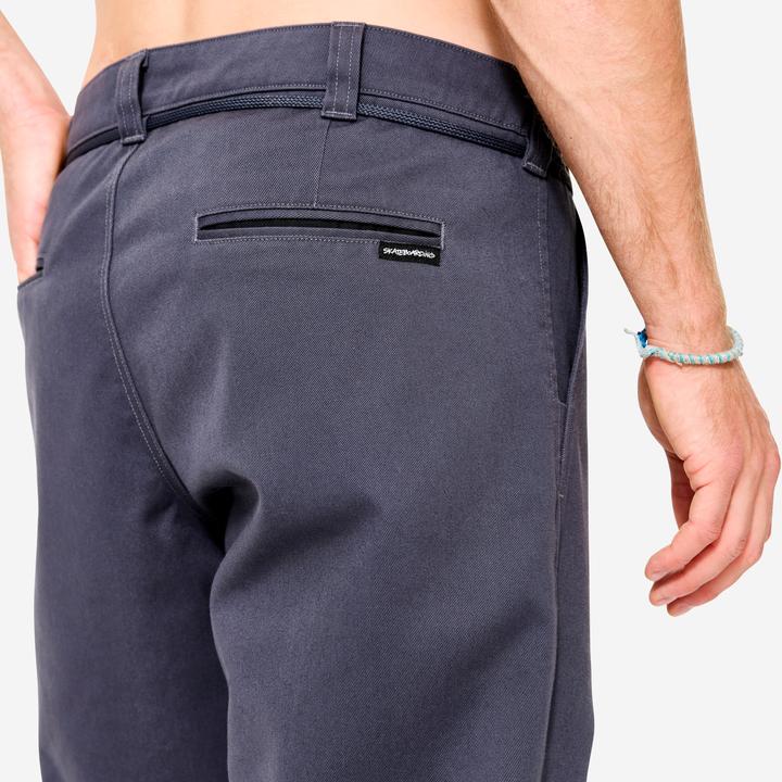 Actual product image Oxelo Hose Chino Skateboarding - CN500 Heavy grau (S)