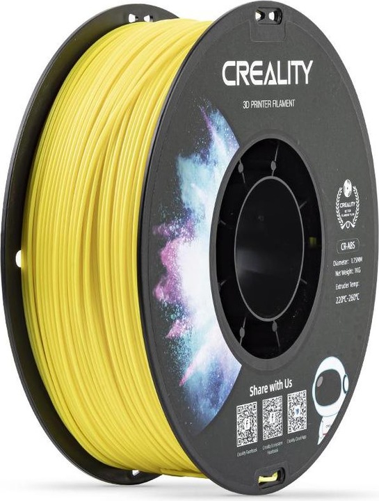 Actual product image Creality ABS yellow (ABS, 1.75 mm, 1000 g, Yellow)