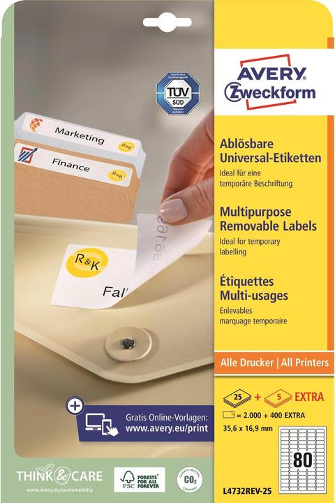 Produktbild Avery Universal-Etiketten