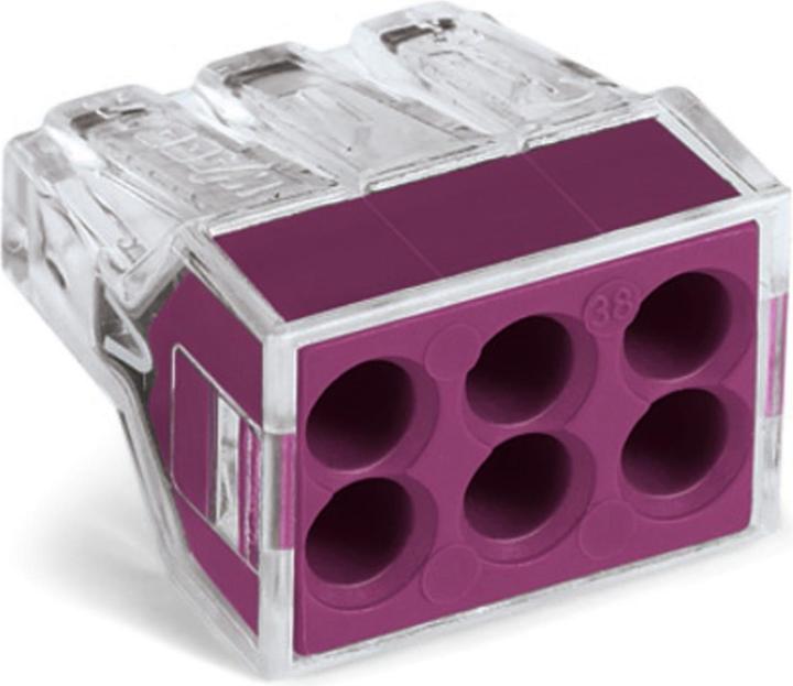 Wago PUSH WIRE jtn box 6 wire terminal block