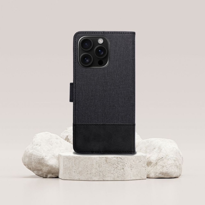 Produktbild OEM Book case GOMMA Book for HUAWEI P30 Pro black (Huawei P30 Pro)