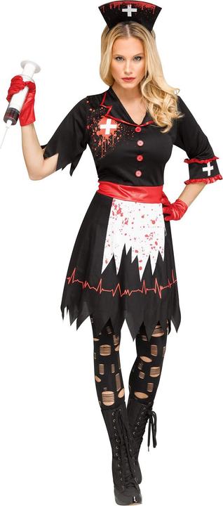 Actual product image Fun World Division Krankmachende Schwester Kostüm - für Halloween (M, S)