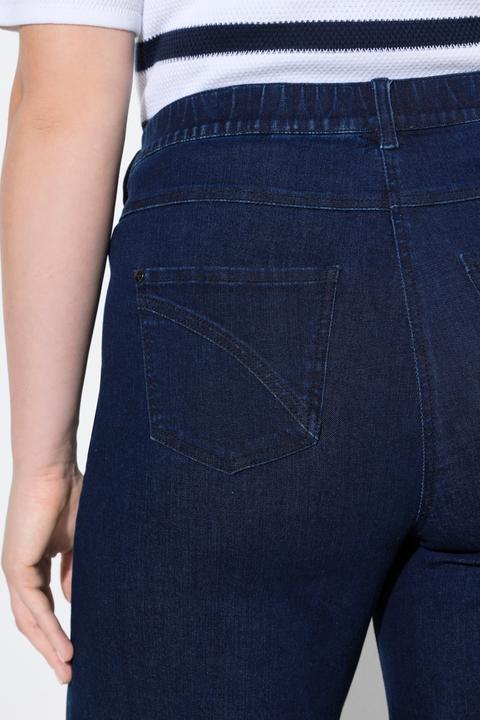 Actual product image Ulla Popken Marlene Soft Denim Cropped Culotte Jeans (52)