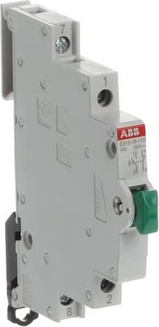 Produktbild ABB Druckknopf grün 16A 250V 1S/Ö DPST DIN