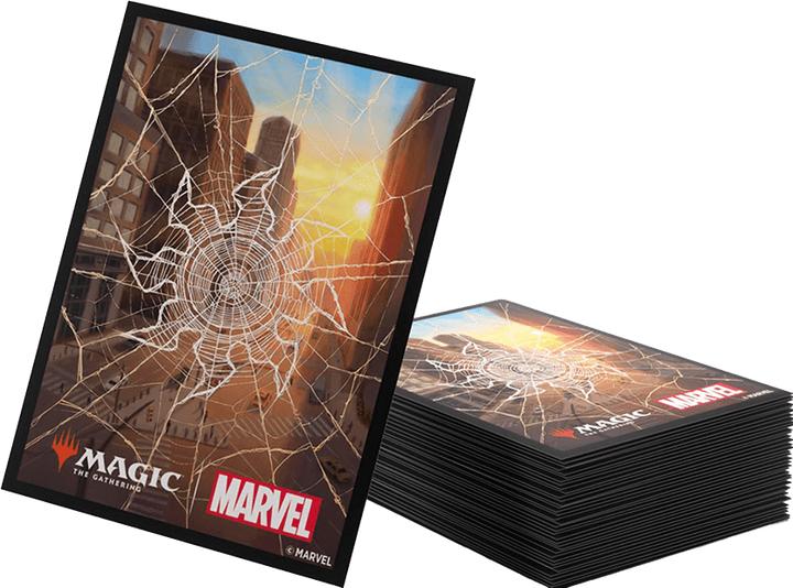 Actual product image Gamegenic Magic: The Gathering | Marvel s Spider-Man Premium Art Sleeves - Spider-Man Plains