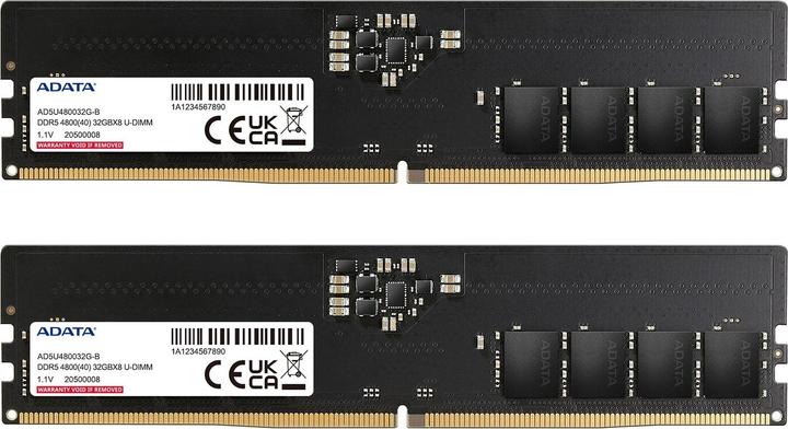 Produktbild Adata DDR5 32GB 4800-40 K2 Premier Tray Dual Tray (2 x 16GB, 4800 MHz, DDR5-RAM, U-DIMM)