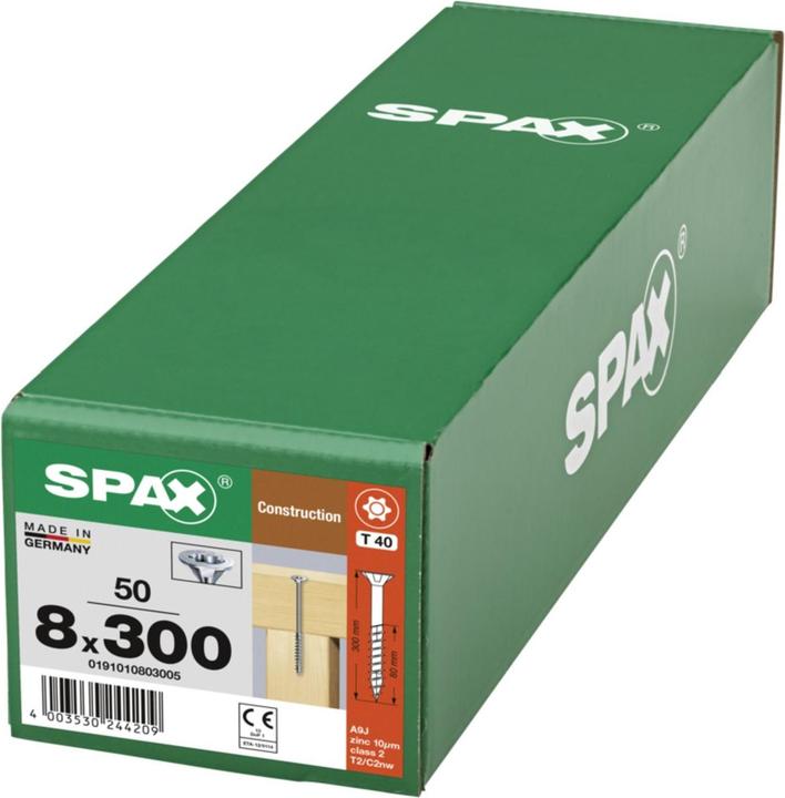 Immagine prodotto Spax Senkmultikopf T-Star Plus T40 Teilgewinde Wirox (50 Viti per pezzo)