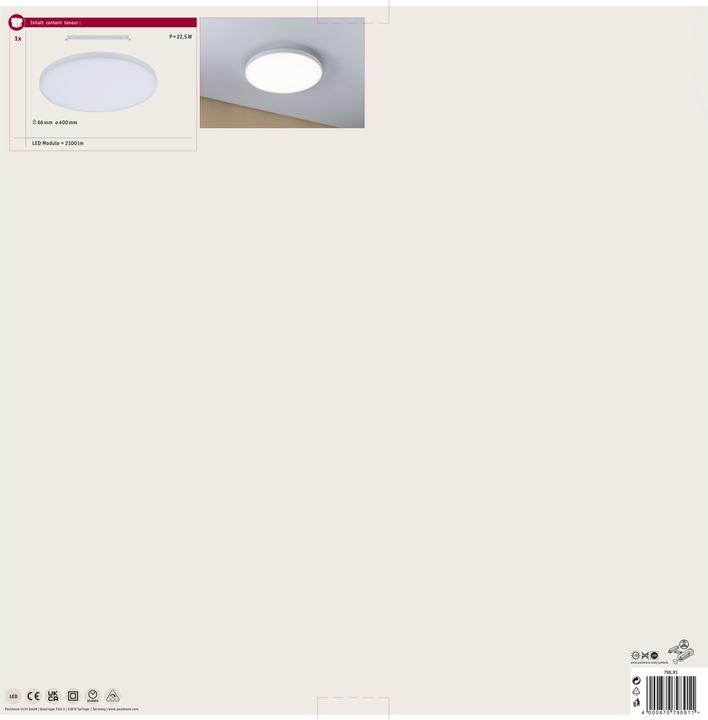 Image du produit Paulmann Panneau Verlora (2100 lm)
