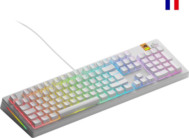 Glorious GMMK 3 HE 100% Prebuilt Wired White - FR (840408301152) (FR, Cable)