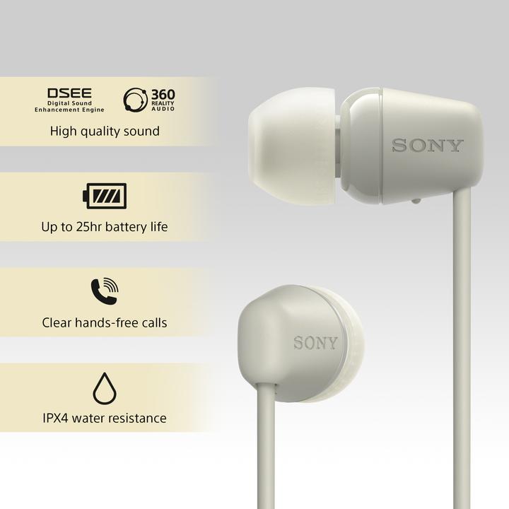 Immagine prodotto Sony WI-C100 (Nessuna cancellazione del rumore, 25 h, Senza fili)