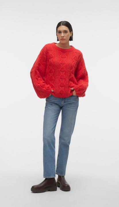 Produktbild Vero Moda Rundhals Voluminöser Armschnitt Pullover Strickpullover (L)
