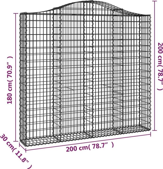 Produktbild vidaXL Gabionenkorb